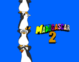 Dibuix Madagascar 2 Pingüins pintat per judith