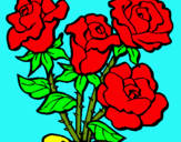 Dibuix Ram de roses pintat per angiethebest1