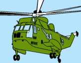 Dibuix Helicòpter al rescat  pintat per AMMAR