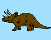 Dibuix Triceratops pintat per Alba amill
