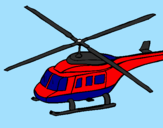 Dibuix Helicòpter  pintat per sandrix