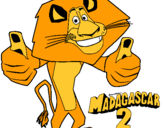 Dibuix Madagascar 2 Alex pintat per PolDorgan