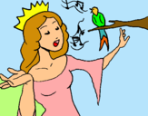Dibuix Princesa cantant pintat per albeta1
