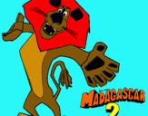Dibuix Madagascar 2 Alex 2 pintat per román