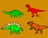 Dibuix Dinosauris de terra pintat per dinosaurios