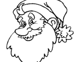Dibuix Cara del Pare Noel pintat per laia