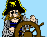 Dibuix Capità pirata pintat per aitor caballero luque 