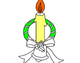 Dibuix Espelma III pintat per antonio