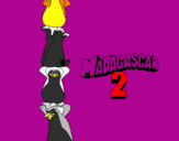 Dibuix Madagascar 2 Pingüins pintat per raquel