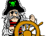 Dibuix Capità pirata pintat per paula