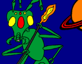 Dibuix Formiga alienigena pintat per HUGO