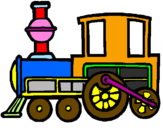 Dibuix Tren pintat per jordi agullo reina