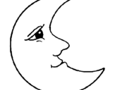 Dibuix Lluna pintat per lluna