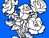 Dibuix Ram de roses pintat per judith
