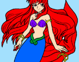 Dibuix Sirena pintat per Tamna