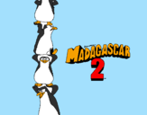 Dibuix Madagascar 2 Pingüins pintat per LLUC 