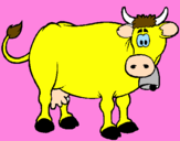 Dibuix Vaca lletera pintat per Laia