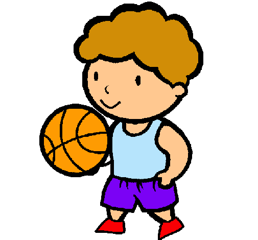 Dibuix Jugador de bàsquet pintat per basquet
