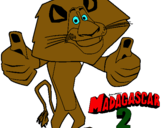 Dibuix Madagascar 2 Alex pintat per MARTA ESCUDE