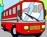 Dibuix Autobús pintat per bus