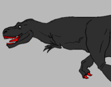 Dibuix Tiranosaure rex pintat per sebastian
