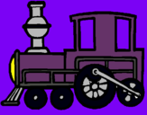 Dibuix Tren pintat per gerard defior trapero