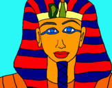 Dibuix Tutankamon pintat per jordi