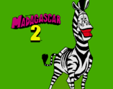 Dibuix Madagascar 2 Marty pintat per susanna