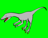 Dibuix Velociraptor II  pintat per bernat