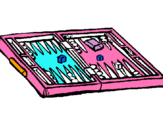 Dibuix Backgammon pintat per 1QWERTYUASDFGHHJKO`P´VCCM
