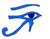 Dibuix Ull Horus pintat per BLAI SANS BADIA