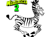 Dibuix Madagascar 2 Marty pintat per carme fargas