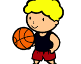 Dibuix Jugador de bàsquet pintat per bruno