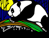 Dibuix Ós panda menjant pintat per irenuchi
