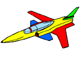 Dibuix Jet pintat per mohamed