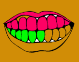 Dibuix Boca i dents pintat per eric 4