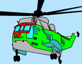 Dibuix Helicòpter al rescat  pintat per ALEXIA VIVO 