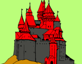 Dibuix Castell medieval pintat per daniel