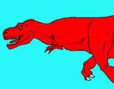 Dibuix Tiranosaure rex pintat per Joan Rubio