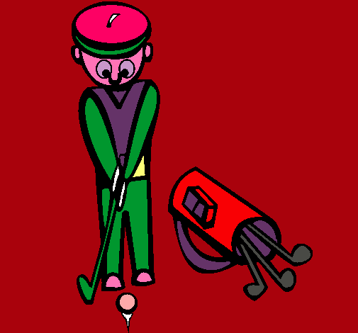 Dibuix Jugador de golf II pintat per JÚLIA