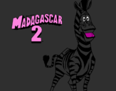 Dibuix Madagascar 2 Marty pintat per belladurmen