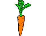 Dibuix pastanaga pintat per Santi
