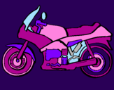 Dibuix Motocicleta pintat per LAURA 