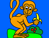 Dibuix Mono pintat per astrid