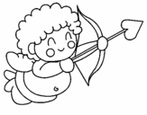Dibuix Cupido pintat per nuria