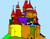 Dibuix Castell medieval pintat per anna