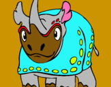 Dibuix Rinoceront  pintat per david
