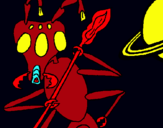 Dibuix Formiga alienigena pintat per ABEL