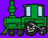 Dibuix Tren pintat per OT PI
