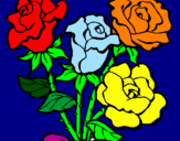 Dibuix Ram de roses pintat per alba  amill